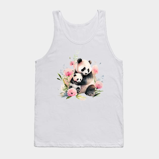 Panda Tank Top by DreamLoudArt